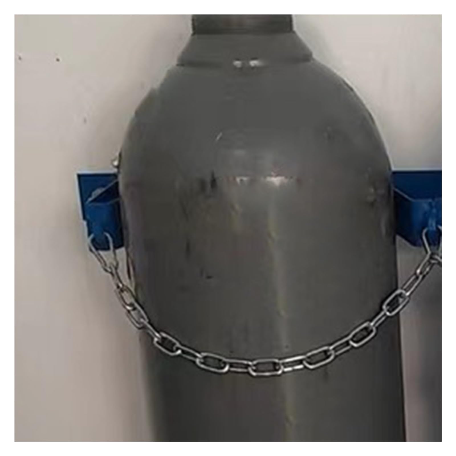Generisch Wózek na butelki ze stali, regał na gaz, stojący, do zbiorników, domów opieki/laboratoriów, uchwyt na butlę z tlenem do montażu na ścianie, uchwyt na butlę azotu i propan