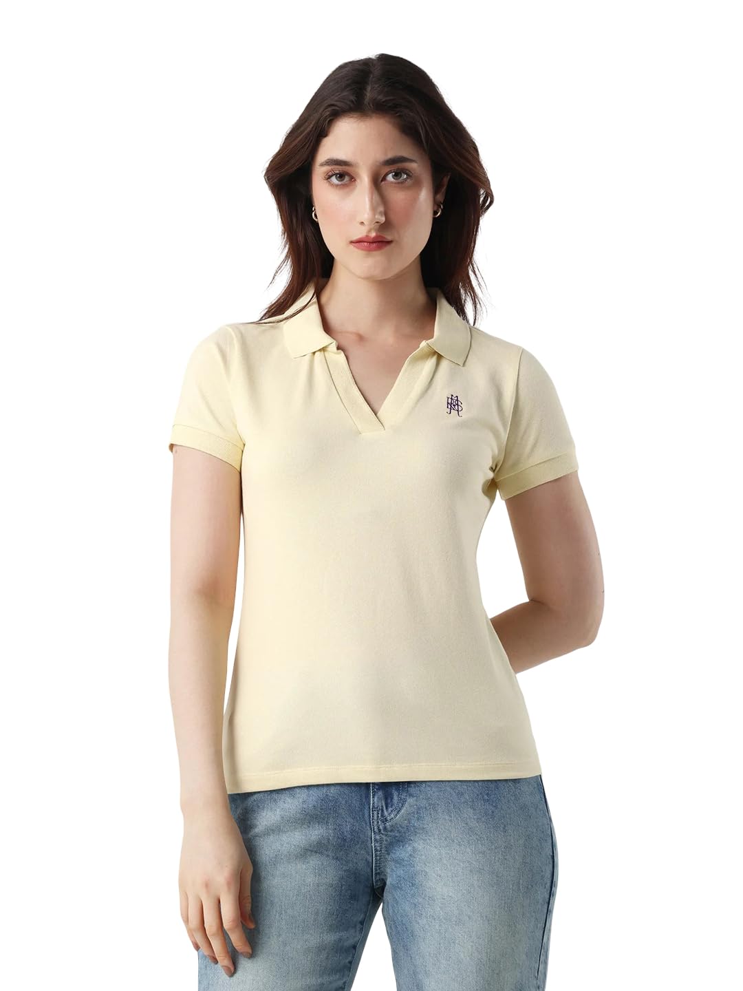 rareism Cotton Blend Regular Half Sleeve Polo-picture-34