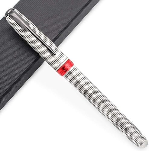 JINHAO 75 HongYun - Pluma estilográfica (plateado, punta fina)