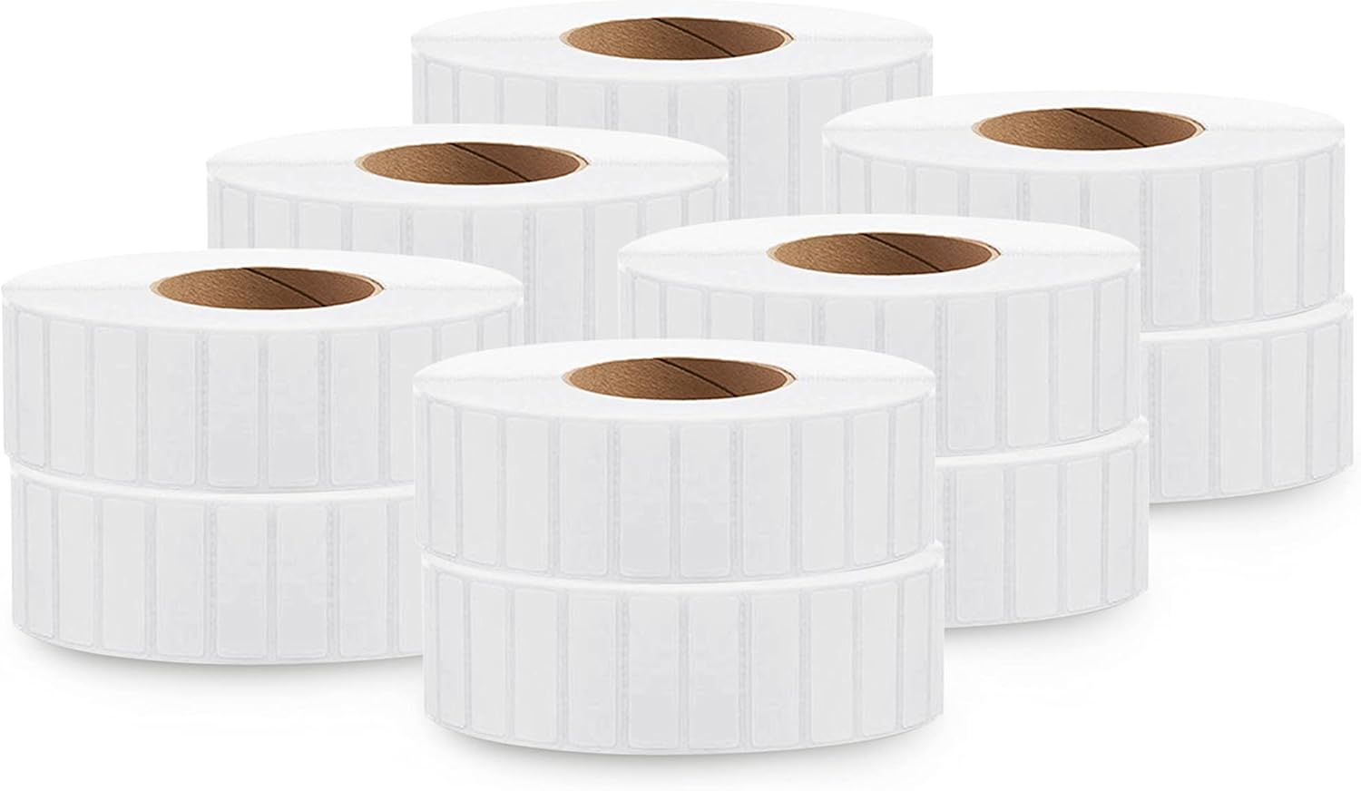 enKo (12 Rolls, 28,200 Labels) 1-1/2" x 1/2" with 1" Core Direct Thermal Label for Address Mailing & Shipping FBA FNSKU Labels