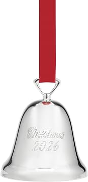 Reed & Barton 2026 Silverplate Christmas Bell Ornament