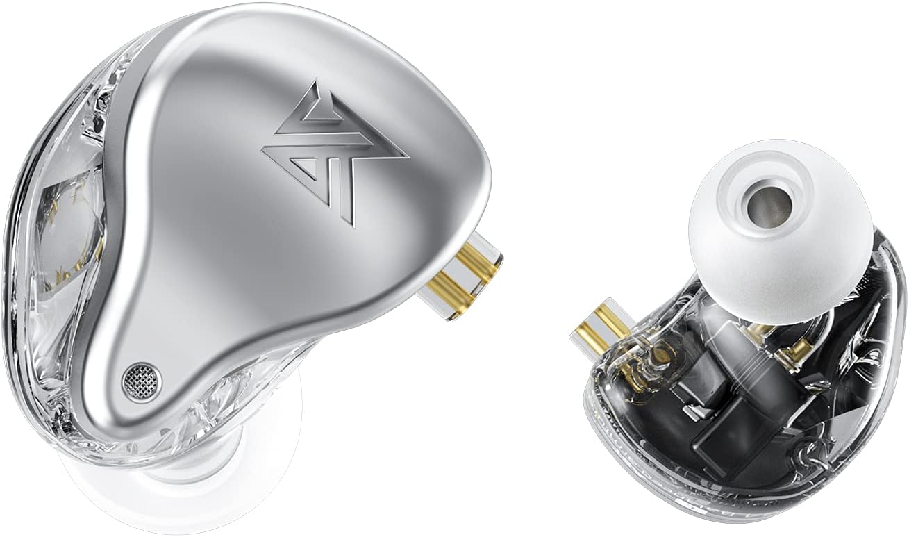 KZ AST in-Ear Monitor, 12 BA Driver HiFi Earphones, Bass Noise Cancelling Headphones with Detachable 2pin Cable for Audio Engineers Musicians Audiophile