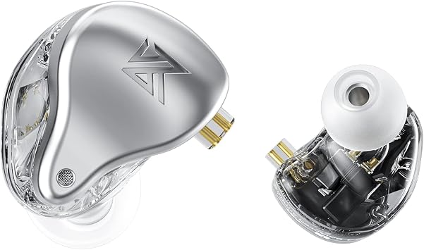 KZ AST in-Ear Monitor, 12 BA Driver HiFi Earphones, Bass Noise Cancelling Headphones with Detachable 2pin Cable for Audio Engineers Musicians Audiophile