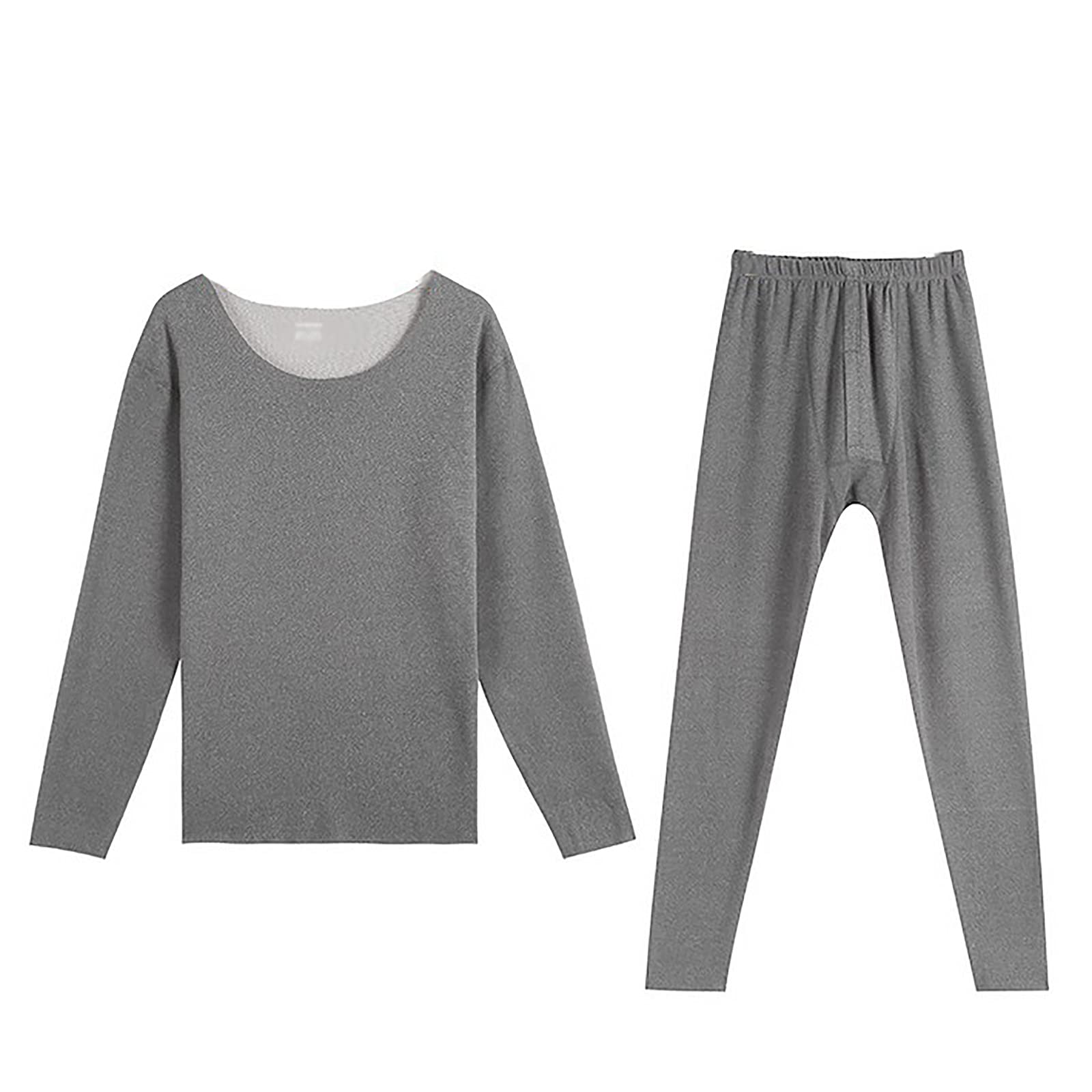 G&F Męska bielizna termiczna, zestaw bielizny bazowej, górne i dolne, cienkie, długie, miękkie i lekkie (kolor: szary - C, rozmiar: 3XL)
