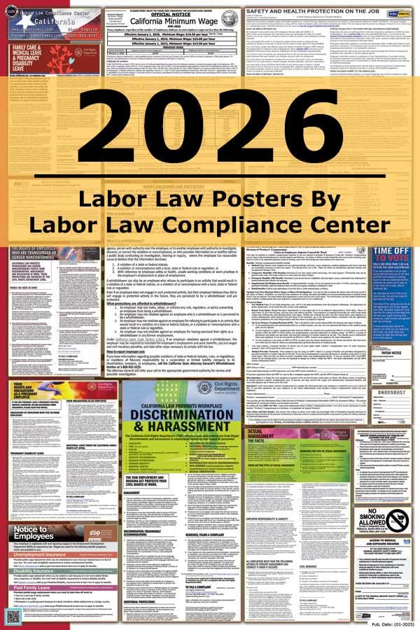 California & Federal Combination Labor Law Posters (New)