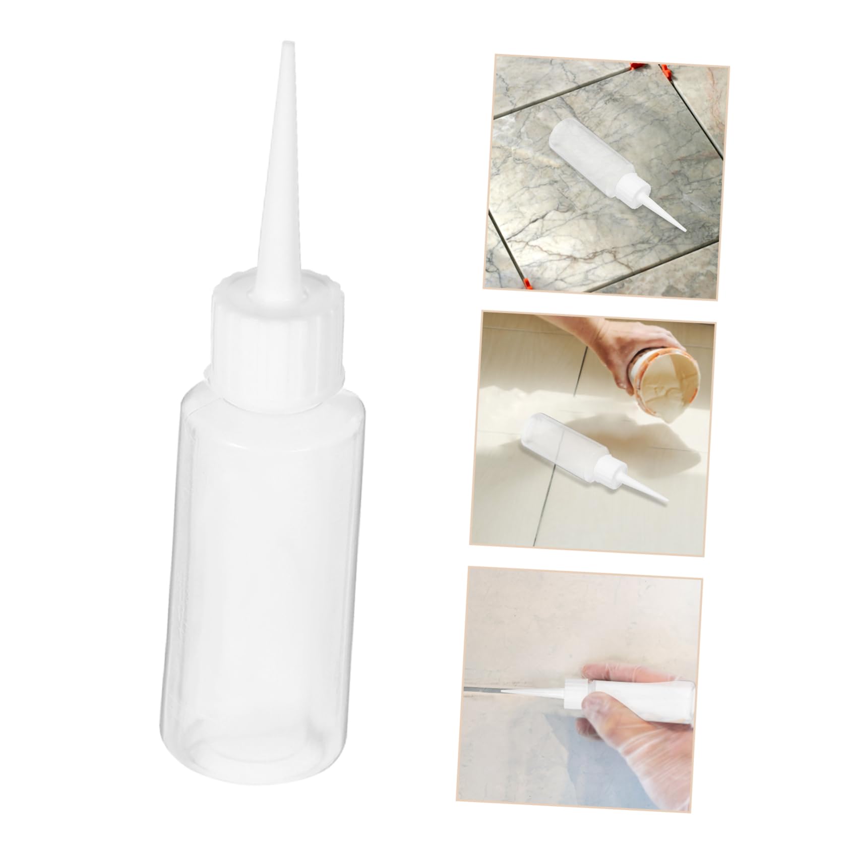 Quetschflaschen 4 Stück 50ml Polyethylen Weiß für Präzise Dosierung