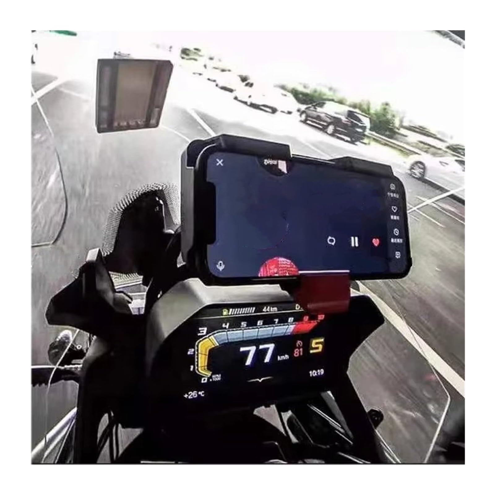 Support GPS Moto Navigation Support Universel F750 GS F7850 GS Support De Navigation Téléphone Portable Support De Moto Adapté À pour BMW F750gs F850gs Support Denavigation(Wireless Charging)
