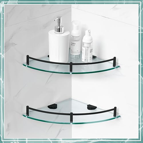 Miniatura 4 de Estante esquinero de ducha de 2 niveles, estante esquinero de acero inoxidable montado en la pared, organizador de baño para almacenar botellas, gel