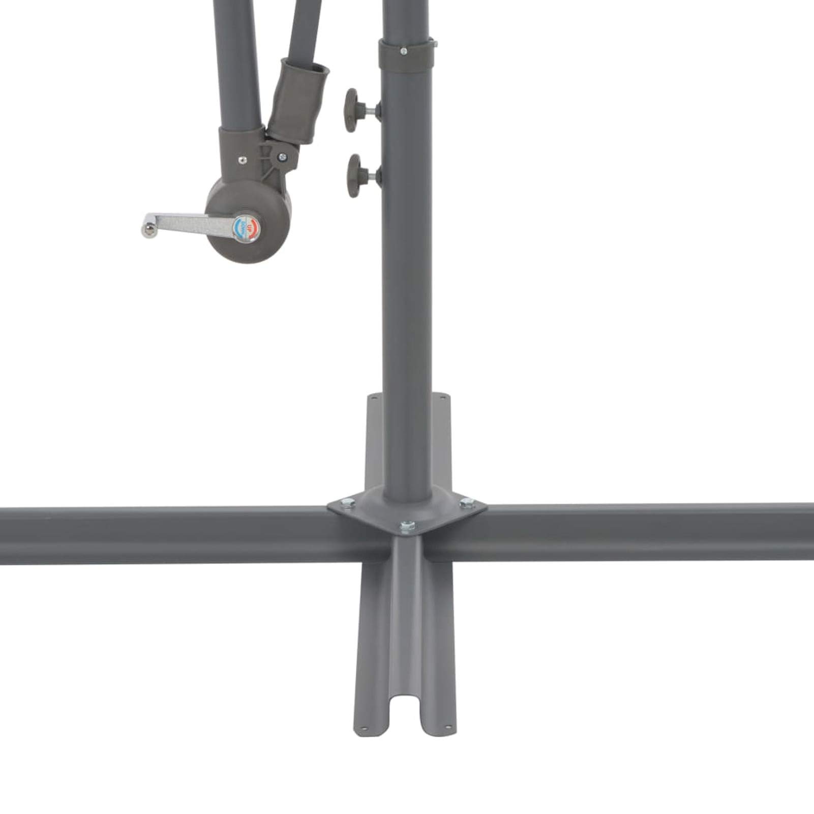 Homgoday Sombrilla jardín voladiza con Palo de Aluminio Terracota 300 cm Sombrilla de Jardín,Protección UV Sombrilla Jardín Grande Orientable Jardín Parasol