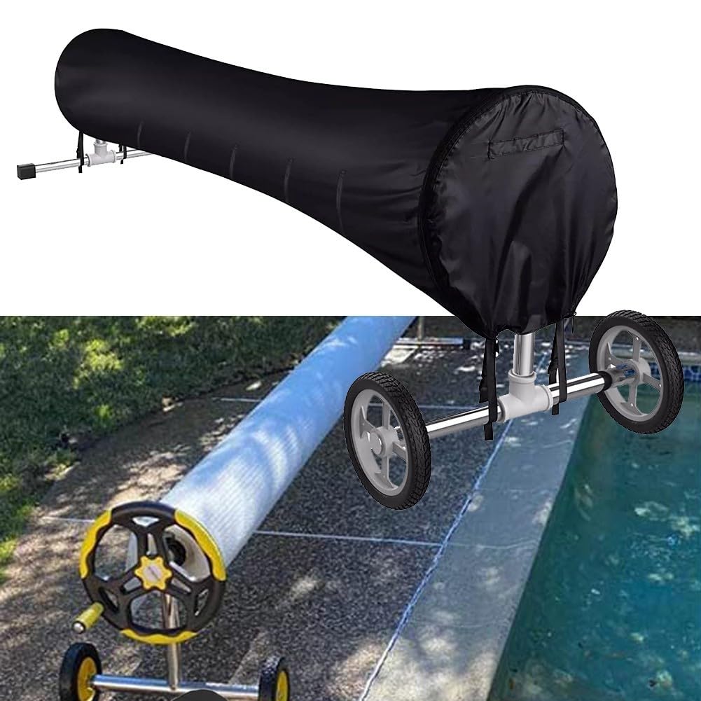 Avvolgitore per piscina con cinghie regolabili per una comoda manutenzione e protezione, dimensioni 4,6/45/60/7,1 m (6,1 m)