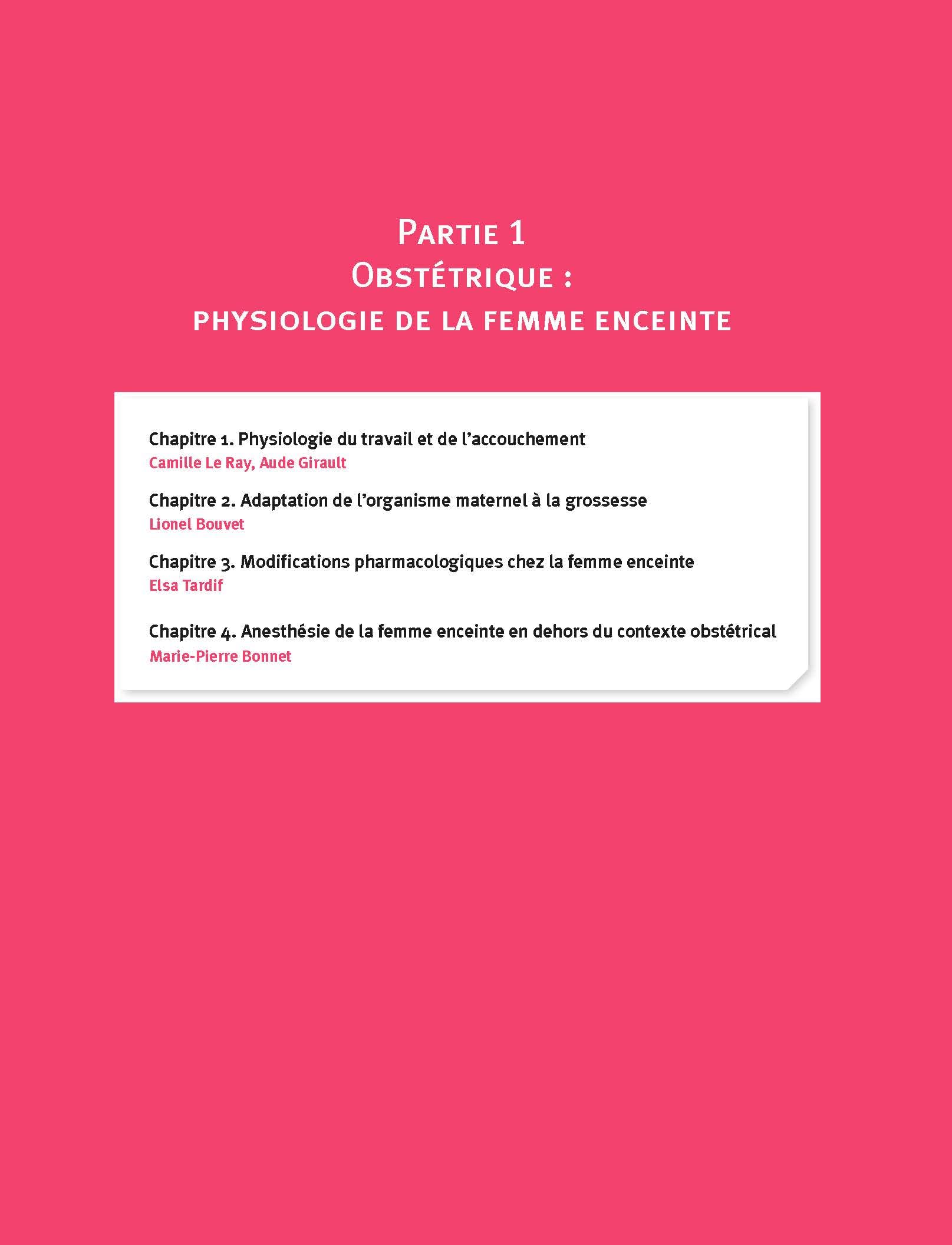 Manuel d'obstétrique et pédiatrie appliquées en anesthésie-réanimation et médecine péri-opératoire