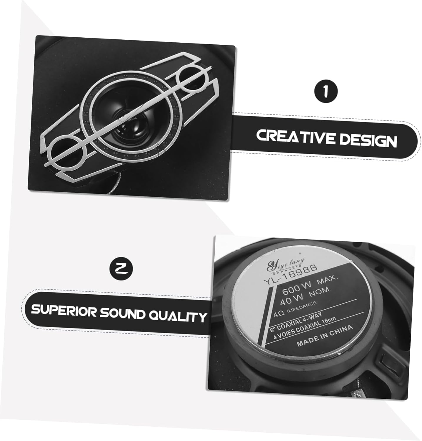 Superior Sound Quality Car Speakers DIY Audio Component for Car Accessories