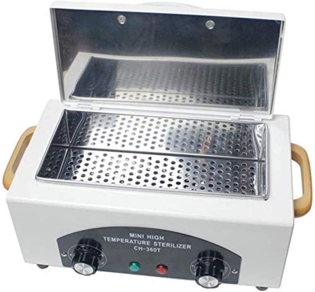 Caldo secco sterilizzatore, sterilizzatore Nail, ad alta temperatura di sterilizzazione gabinetto di sicurezza di arte del chiodo del salone portatile sterilizzazione strumento manicure