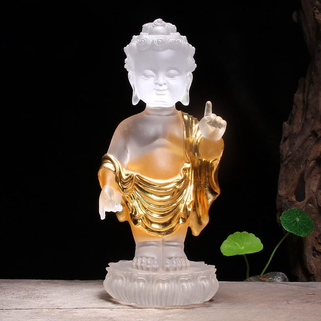 Amazon.com: QQWW Buddha Statue Colored Glaze Zen Buddha of