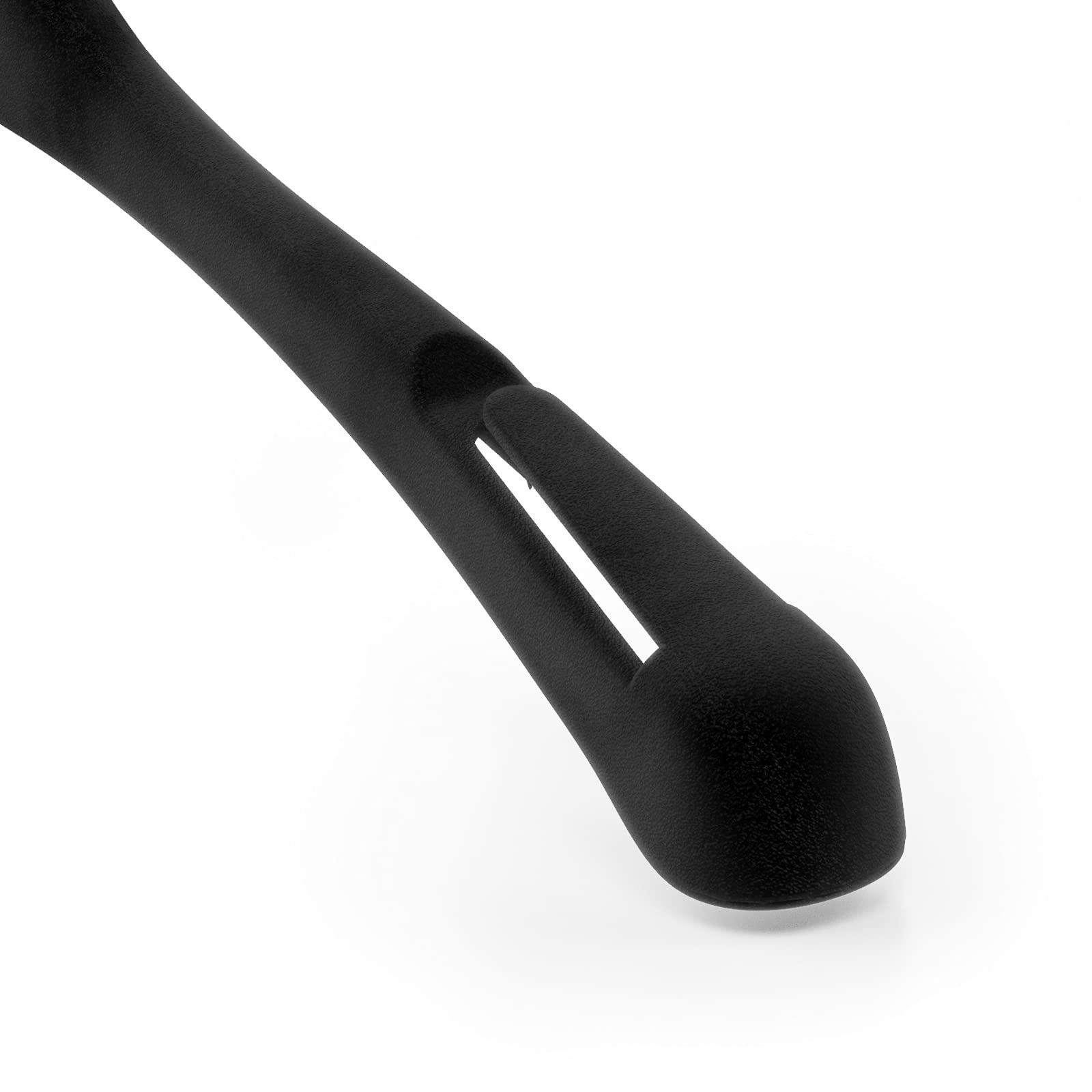 Mainetti Grucce in Velluto Antiscivolo, per Camicie, Giacche, Maglieria, Abiti Bretellati, Appendini Salvaspazio, Leggeri, Made in Italy, Set 10 Pezzi (Nero, 38 cm)