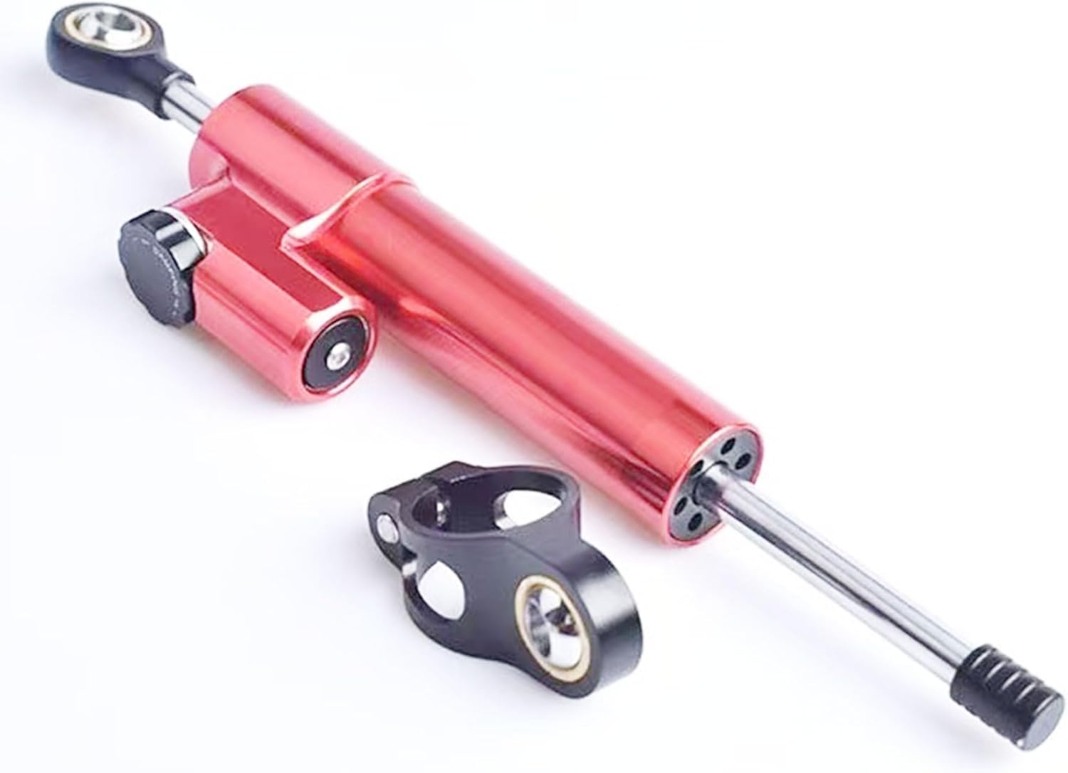 Steering Damper for Motorcycles,10" Universal steering stabilizer Adjustable scooter steering damper compatible with Motorcycles Street Bike Sport Bike electric scooters