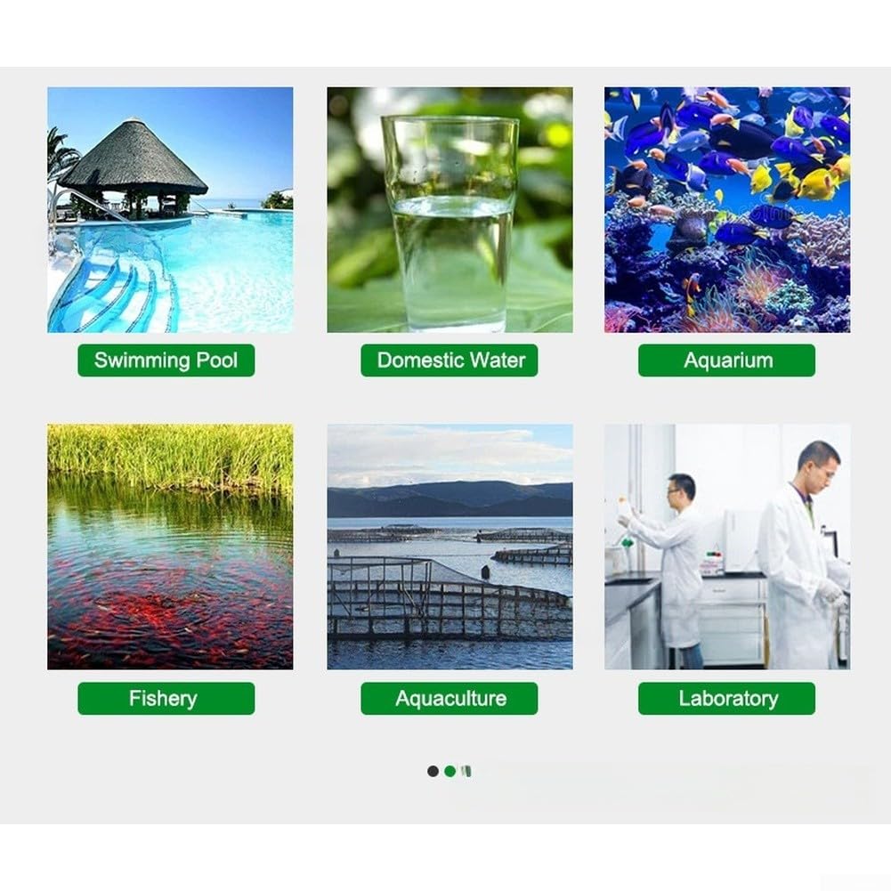 9-in-1 Wasserqualitätsprüfer pH Salz ORP für tuya App Digitaler Pooltester pH Salz Temperatur Leitfähigkeit für tuya Smart Wassertester für Pool Aquarium Labor Wasseranalysegerät 9 Parameter pH ORP | Misst 9 Werte gleichzeitig, für tuya App , Echtzeit-Dat