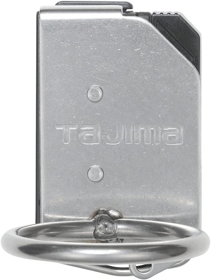 Tajima Safety System Detachable Tool Holder, Heavy Duty Heavy Duty Stainless Steel, 1 Hole Hammer, Easy to Put on and Take Off, Can Be Installed on Belts, Easy to Replace Waist Tools, Choose Only The