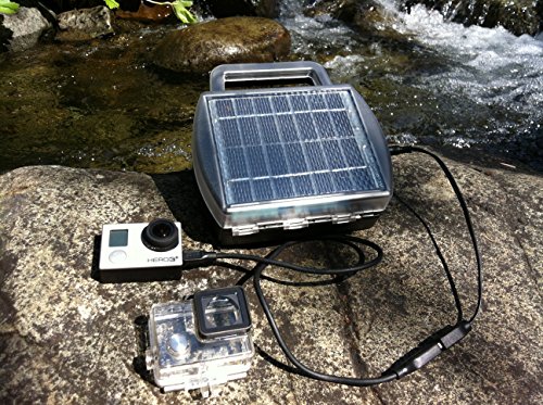 Solar Powered Battery Charger Charges 4 D, C, AA and AAA Batteries