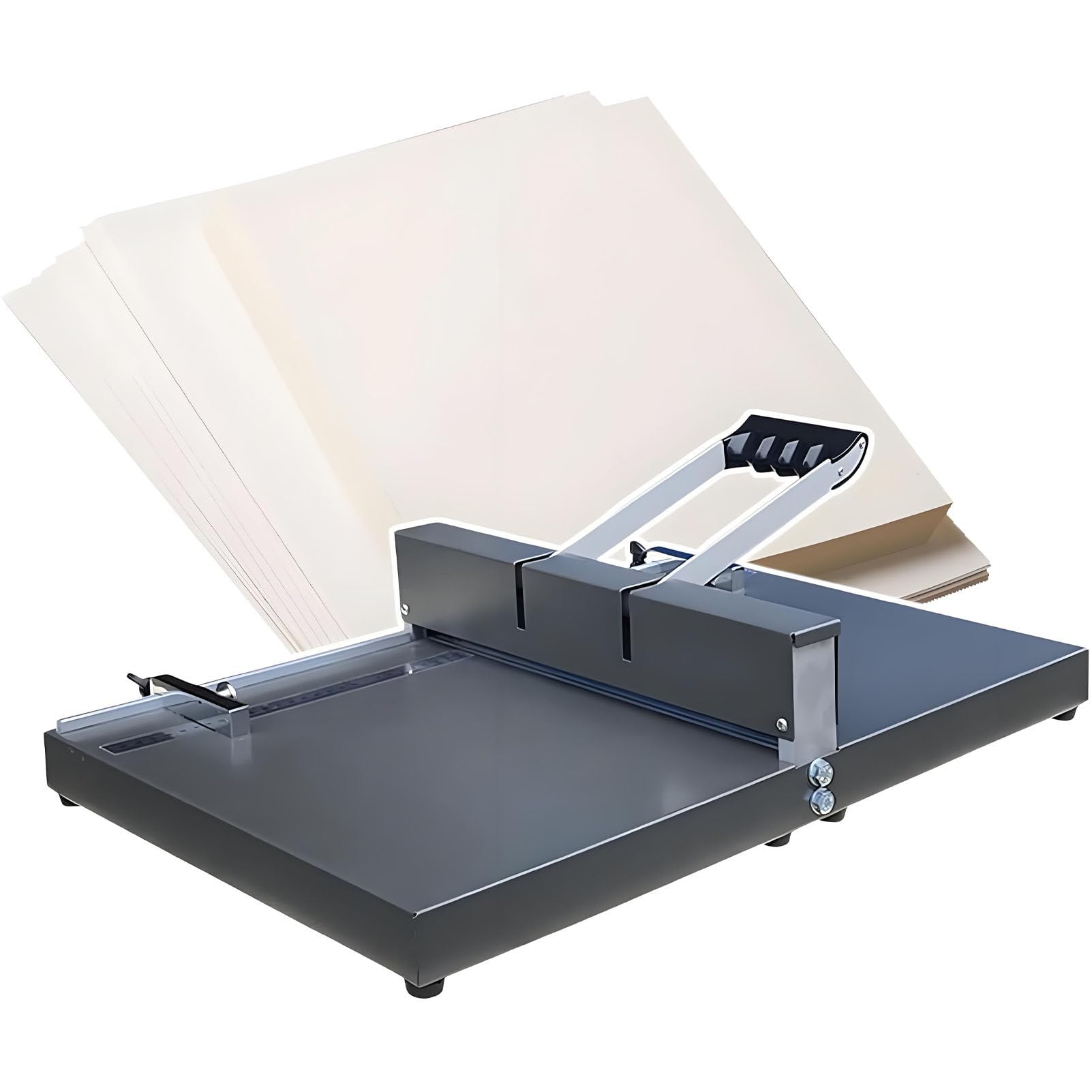Ręczna maszyna do bigowania 350 mm/450 mm, maszyna do bigowania papieru, maszyna do składania papieru A3/A4, biurkowa, metalowa, wytrzymała maszyna do bigowania papieru D450