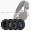 Arctis 7 Soft Memory Kulak Yastığı, SteelSeries Arctis 1, Arctis 3, Arctis 5, Arctis 7, Arctis 9X, Arctis Pro Oyun Kulaklığı ile Uyumlu (Siyah-Mavi)