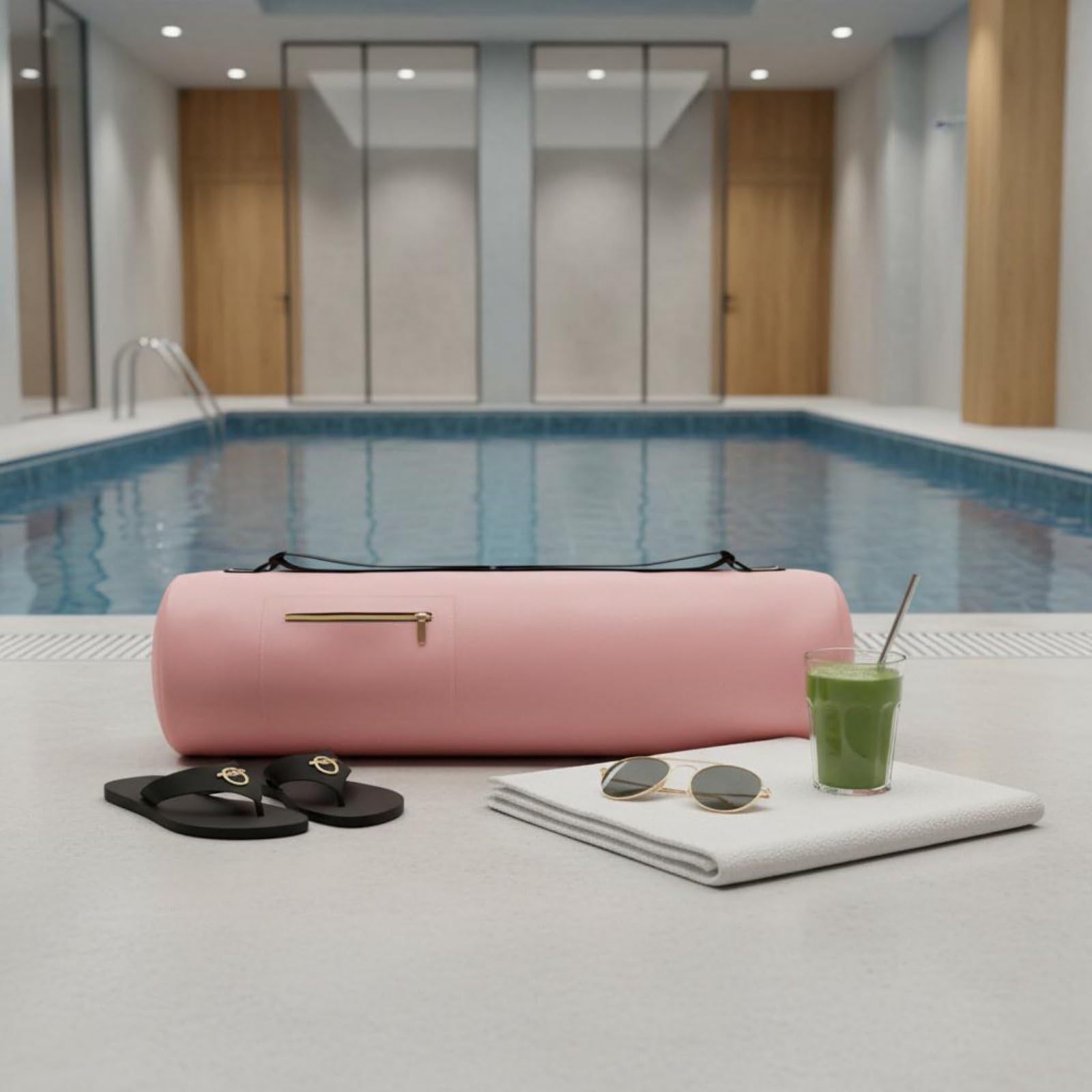Borsa a Spalla per Nuoto con Tracolla Regolabile in Materiale Impermeabile per Palestra Piscina E Attrezzatura Sportiva Adatta per Allenamento E