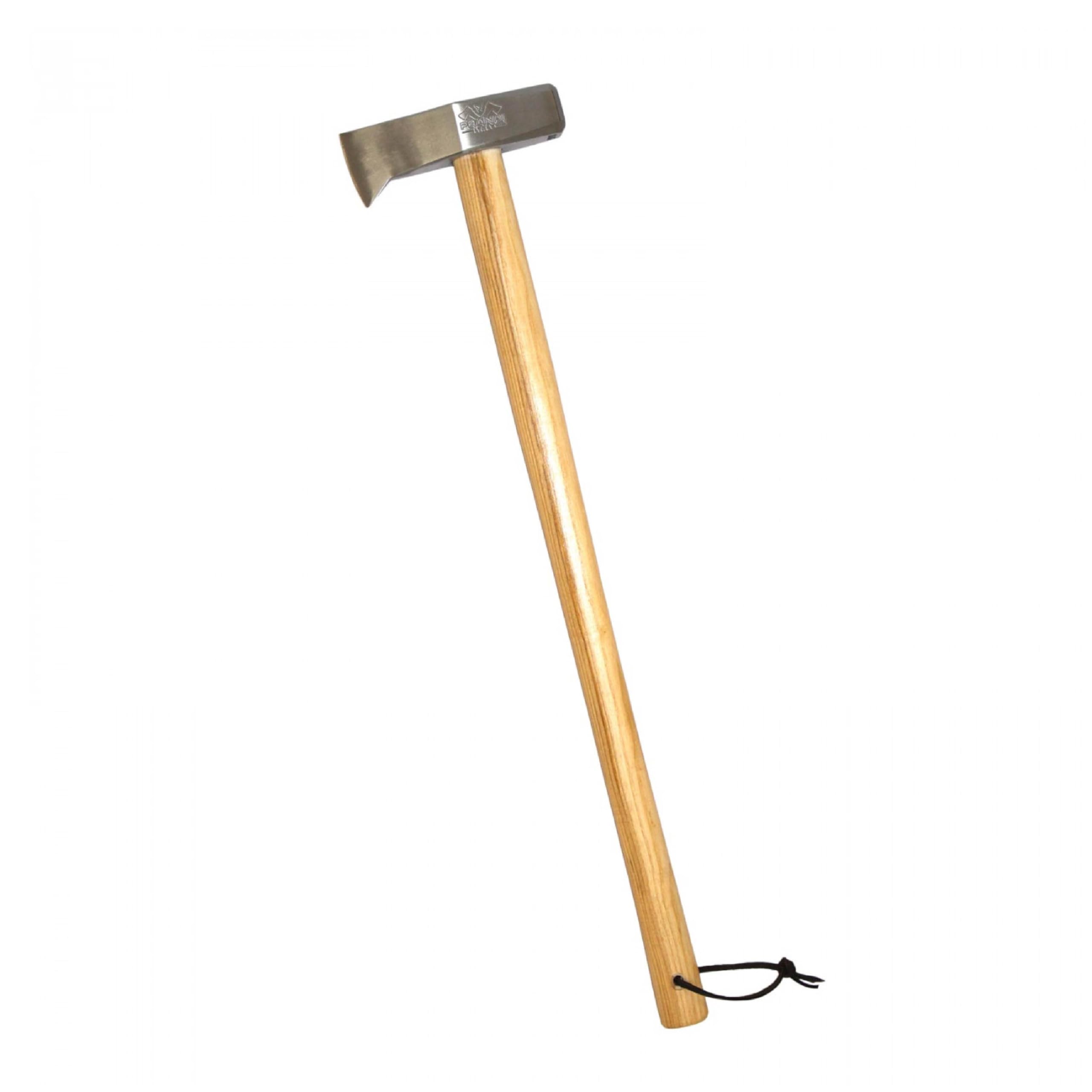 Prandi Axes German C45 Forged Carbon Steel Splitting Maul-Hickory Handle with Leather String - Ideal for Firewood, Splitting, and Chopping - 35.43