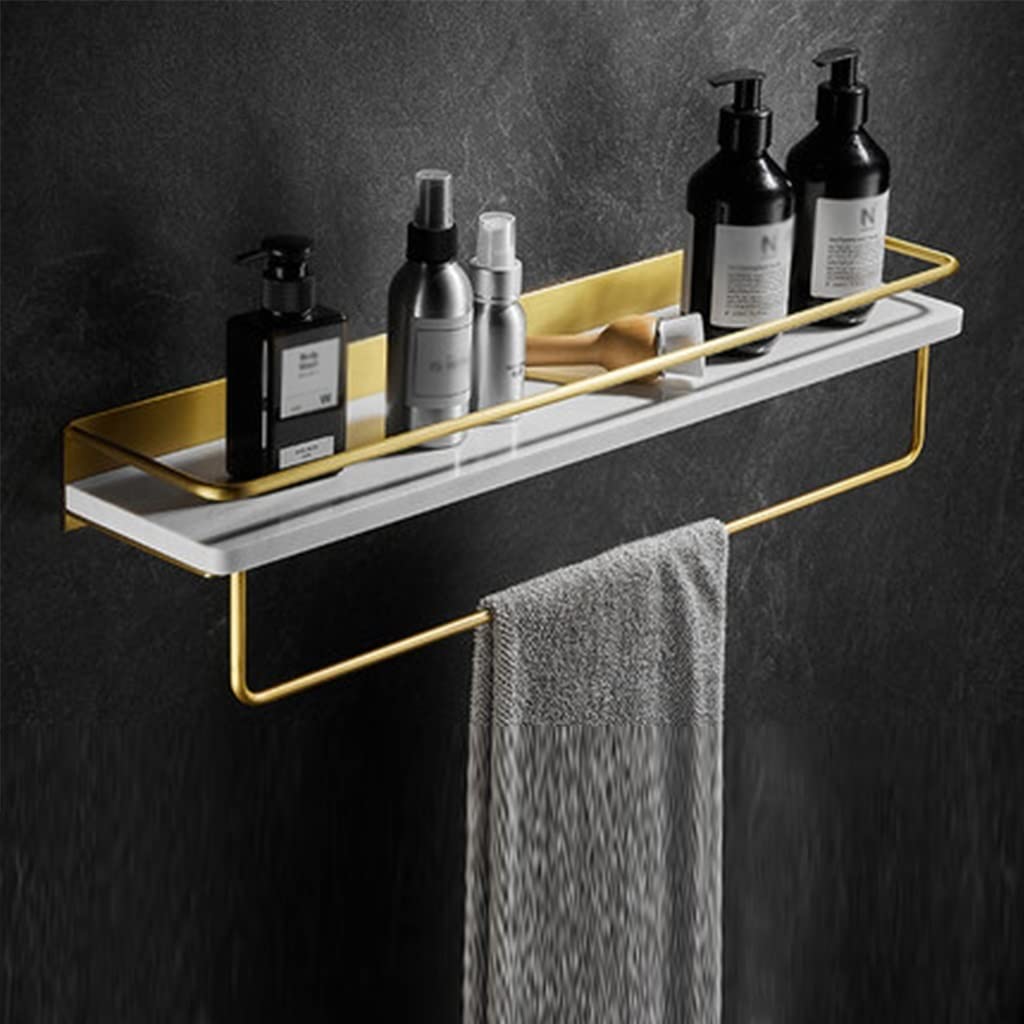 BAHELS Shower Caddy Bathroom Shelf Marble Wall Washbasin Cosmetics Rack Towel Rack Shower Caddy Shelf Organizer Rack Bathroom