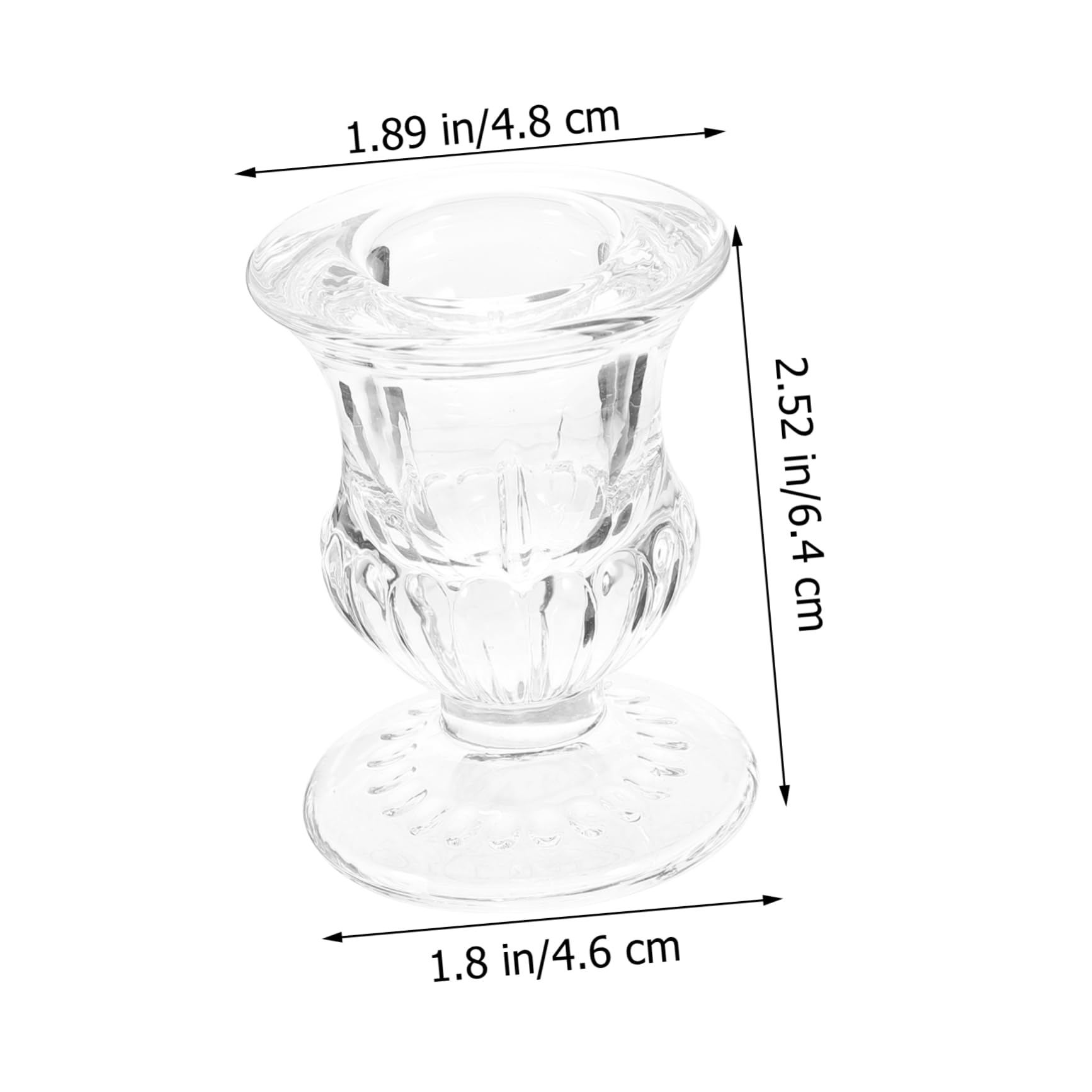 SOLUSTRE 2 bicchieri in vetro per occhi portatile, per la cura degli occhi, design trasparente