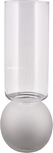 HomArt 8184-1 Bulb Vase, 11.25-inch Height, Frost