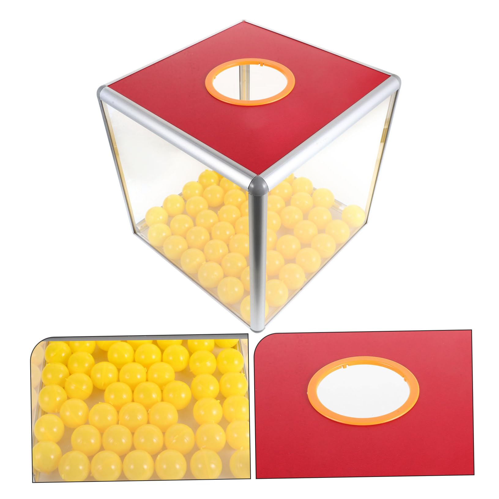 VICASKY Scatola Porta Biglietti Facile da Usare in Lega di Alluminio e Mdf con Grande Capacità Design Moderno e Versatile per Lotterie per Feste ed Eventi