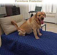 Vista 6 de Paquete de 2 almohadillas para orina para perros, lavables, de 53 x 53 pulgadas, almohadillas extragrandes impermeables para cachorros, súper