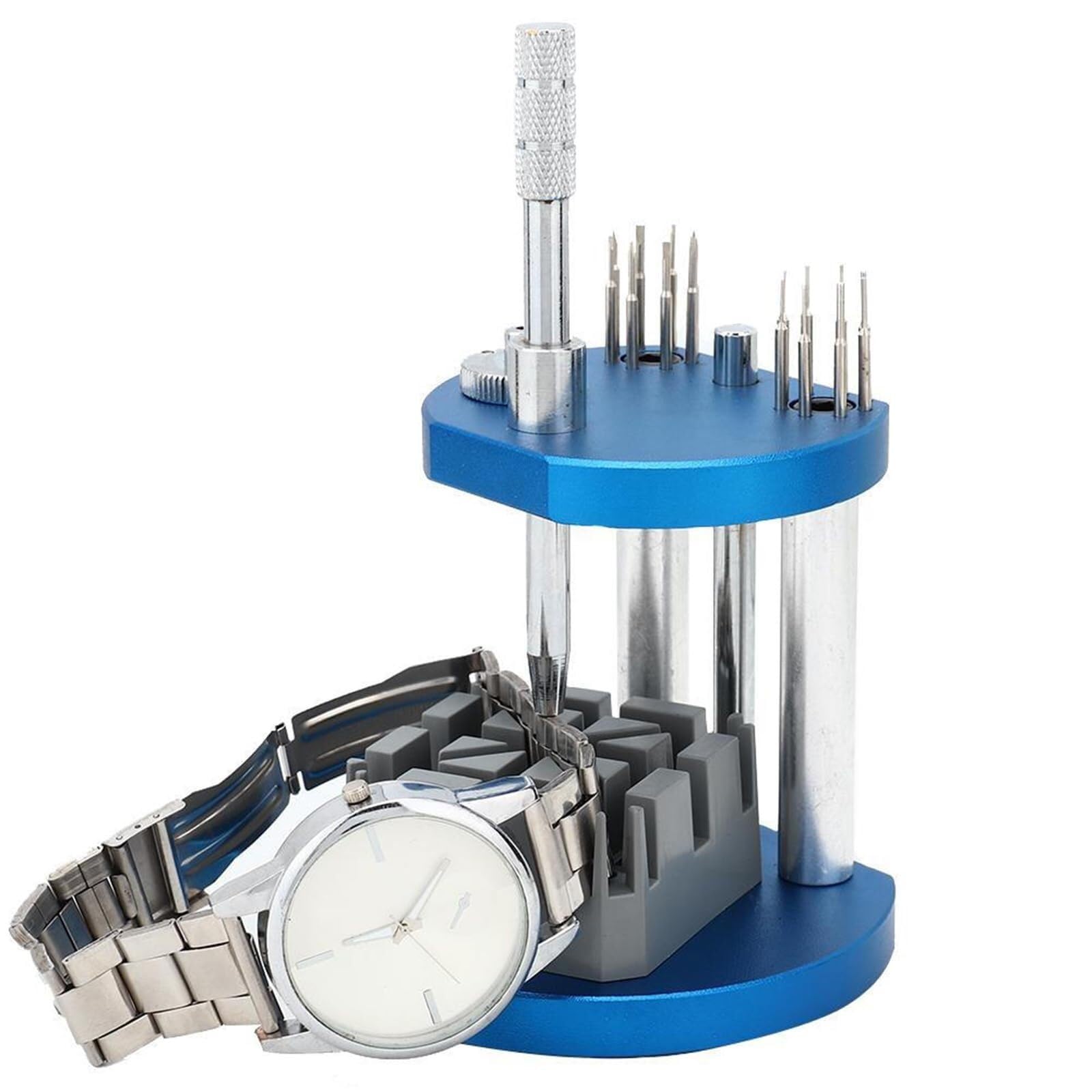 Herramientas de reparación de Relojes Herramienta Profesional for Quitar Relojes Metal + Plástico Compacto y portátil for relojeros y reparadores de Relojes for la fijación de la reparación
