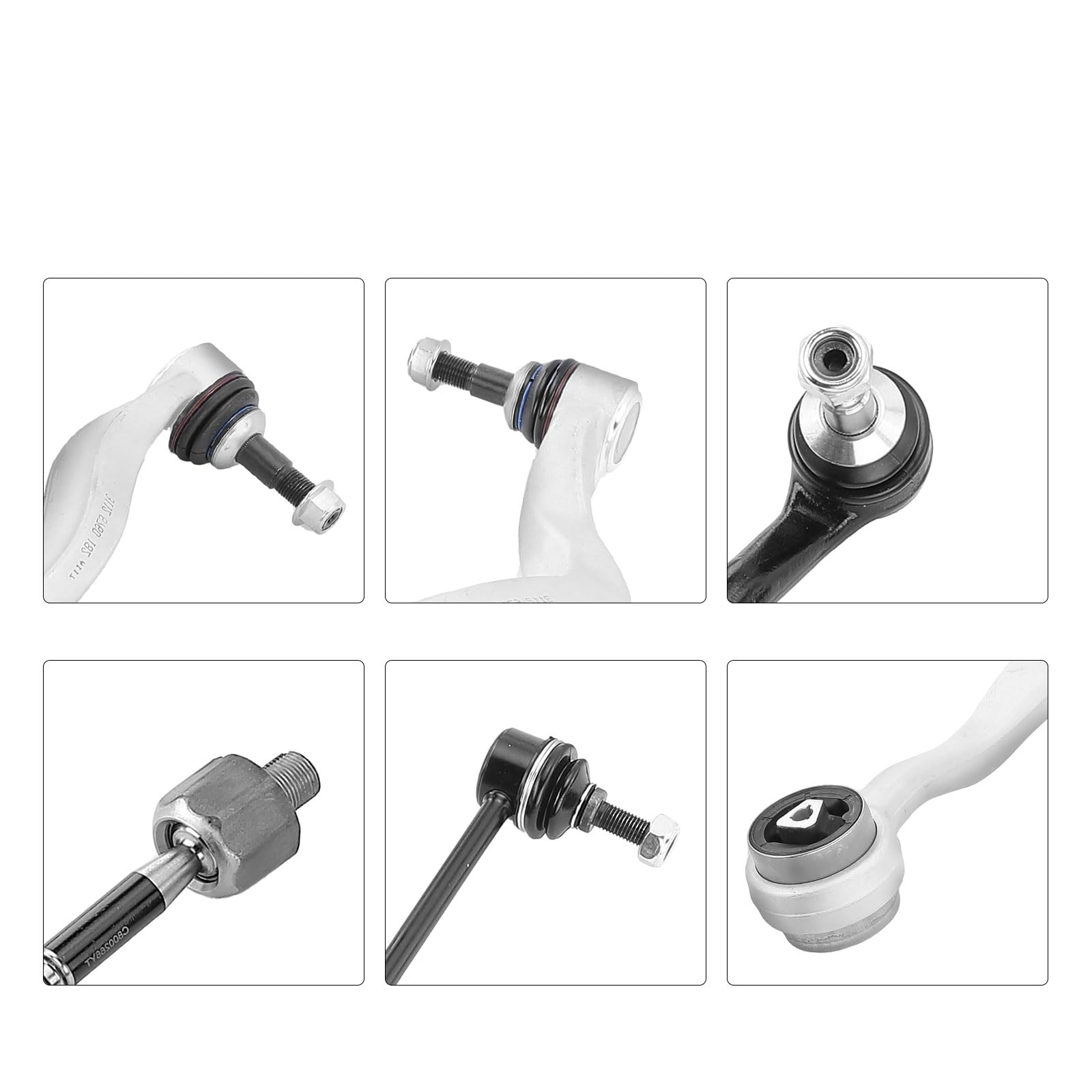 Frankberg 10-Teilig Querlenker Satz Spurstangenkopf Spurstange Koppelstange Kompatibel mit 5er E60 2.0L-4.8L 2001-2010 5er Touring E61 2.0L-5.0L 2004-2010 Replace# 31124046437