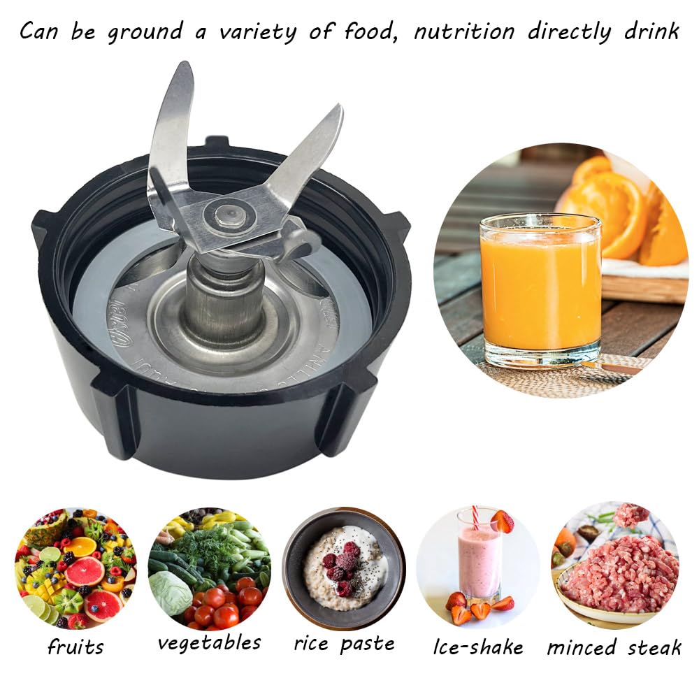 Blender Replacement Parts, for Oster Blender Replacement Parts Blender Blade with Jar Base Cap and Rubber O Ring Seal Gasket Accessory Refresh