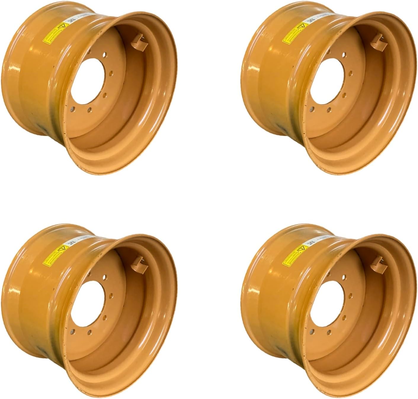 Set of 4-14-17.5 8-lug Rims for Case-17.5X10.5X8 Heavy Duty Wheels/Rims for Case & more- 17.5-10.50-8-8 bolt, fits 14X17.5 Tires