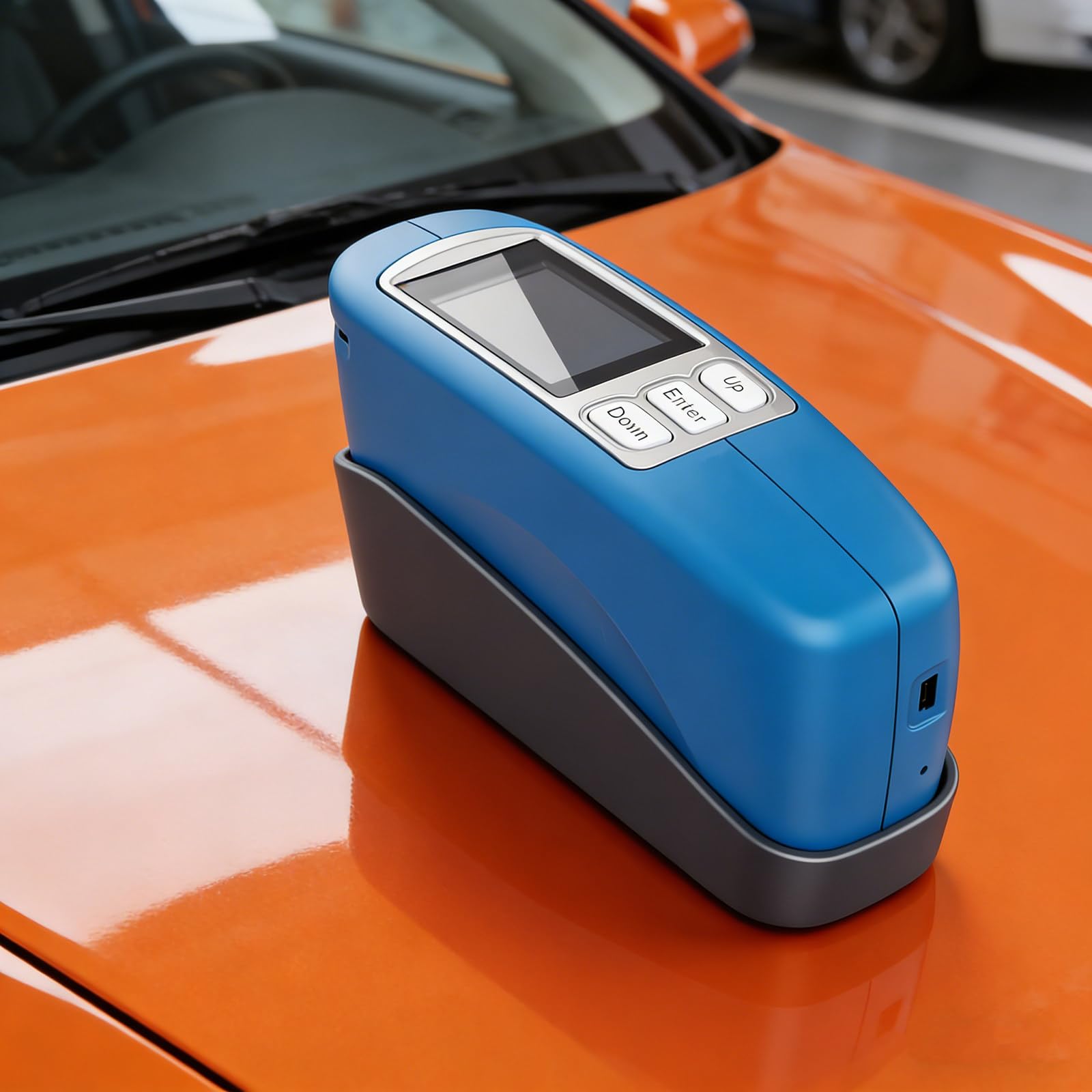 Medidor de Brillo EconóMico BrillóMetro 0-2000 GU CalibracióN AutomáTica para Pinturas Tinta CeráMica MáRmol Single-Angle