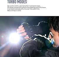 Vista 4 de Hoxida Linterna EDC recargable de alto lúmenes, mini linterna de bolsillo con botón estroboscópico táctico, linterna plana pequeña EDC magnética