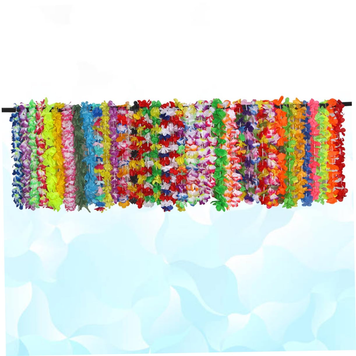 42stücke Hawaii Party Blumenkette Girlande Für Luau Fest Bunte Simulation Blumen Halskette Strand Party Dekoration Für Geburtstag Dekoration