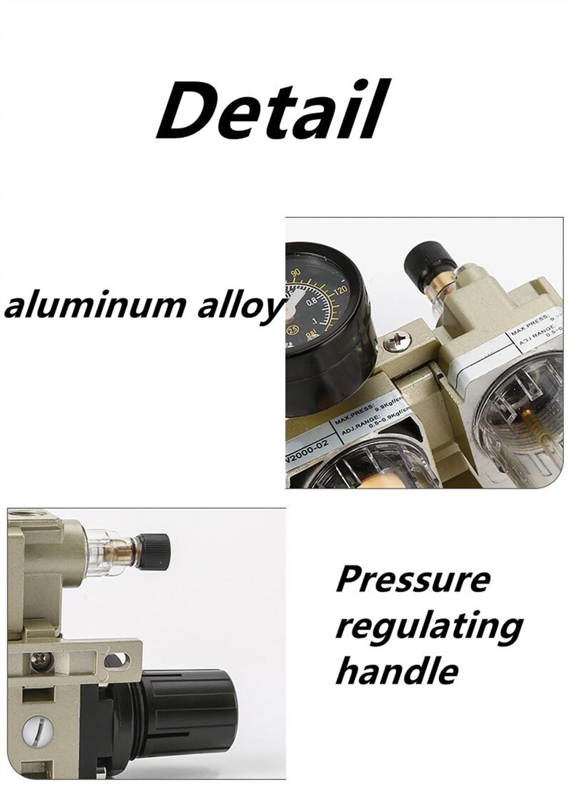 AC2010-020 - Filtro de aire comprimido para tratamiento de aire, regulador de presión, lubricador