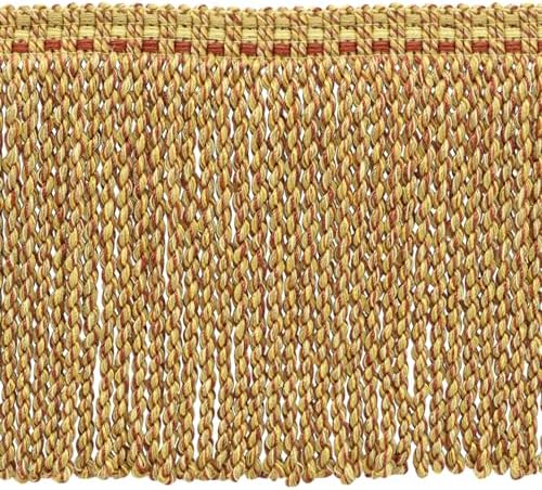 Frangia A Fili Dorati DecoPro 5 Cm – BFT2 Colore B7, Venduta A Yard (0,9m)