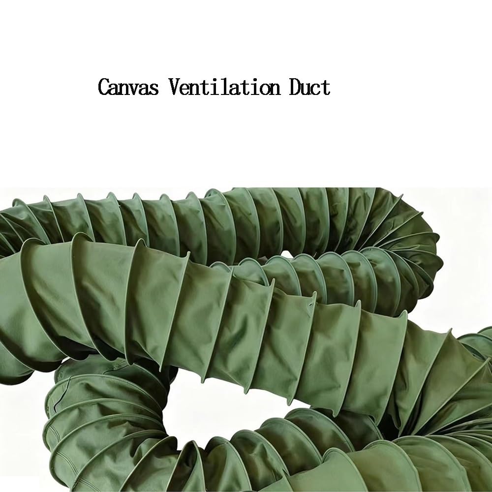 Tubo Di Ventilazione Flessibile Condotto Di Ventilazione Alta Temperatura 155 205 255 305 355mm Condotti Di Scarico Aria In Tela(L 8m(26ft),Dia 355mm(14"))