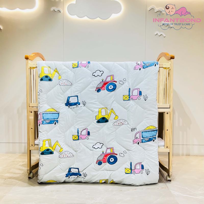 Infantbond All Season Ultra Soft Kids AC Blanket/Baby Wrapper/Flannel Baby Blanket for 0-8 Years Kids CAR Big Comforter (147 * 106 CM)-image-8