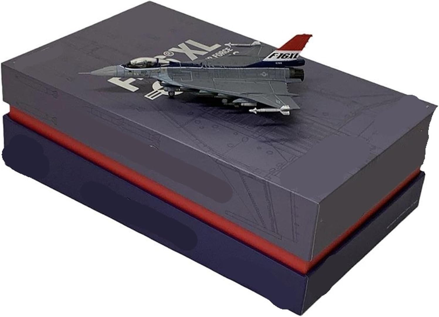 1/144 for F16XL F-16XL XL-1 Alloy Fighter Blue Aircraft Model Metal Toys Airplane Display Scale Metal Airplane