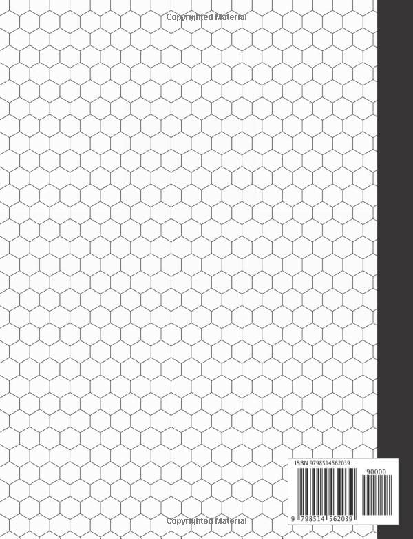 Hexagonal Graph Paper Notebook: Organic Chemistry Notebook Hexagon Graph Grid Paper - 100 Pages, 1/4 Inch Hexagons (Works With Organic Chemistry ... & Chemistry Lab Notebook Gifts (Vol 2) - Image 2