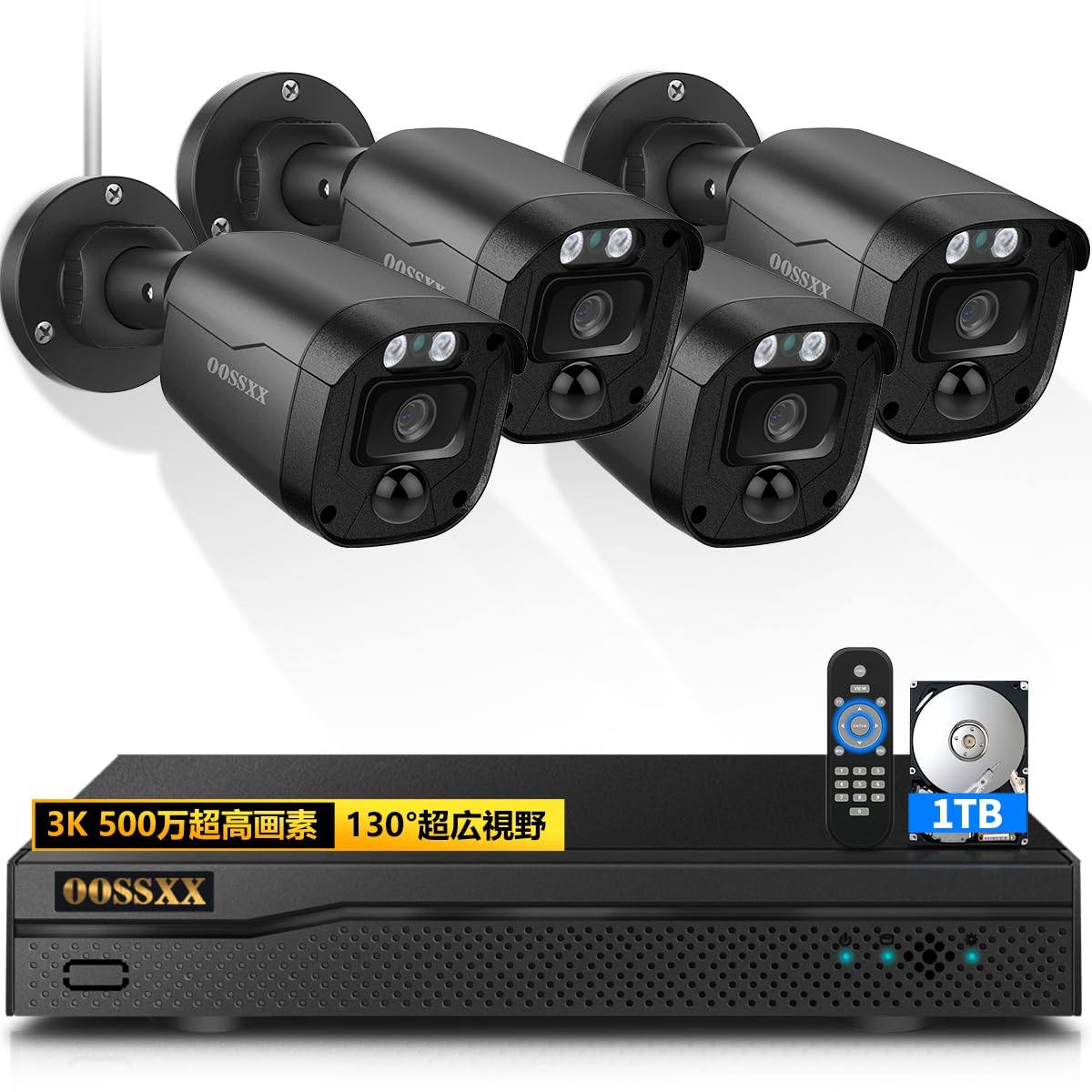 OOSSXX 防犯カメラ録画機本体（カメラ無し） 楽天市場】【4K800万画素 高画質 録画機・HDD内蔵】防犯カメラ 屋外
