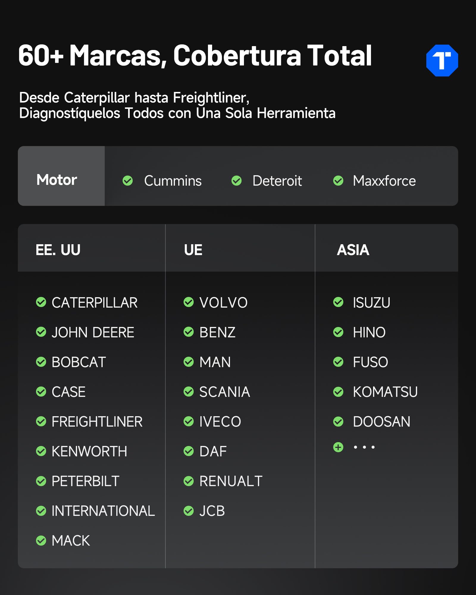 TOPDON ArtiDiag HD OBD2 Diesel y Gasolina Herramiento de Diagnóstico para Vehículos Pesados ​​Motores Diésel, 10 Servicios: DPF, Límite de Aceite/Velocidad, OBD/EOBD HD, Actualizaciones 2 Años