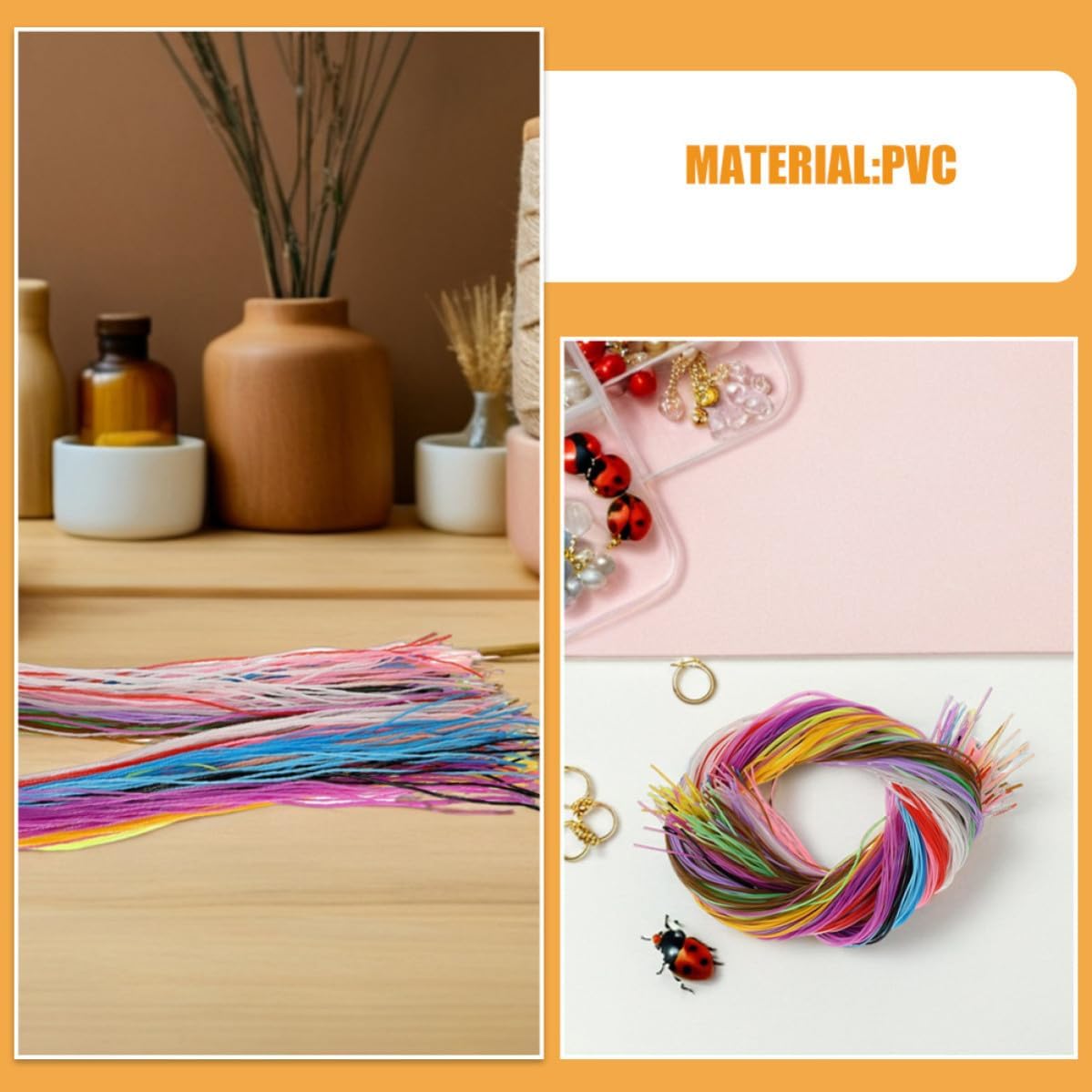 600pcs Plastic Bracelet Lacing Cord for DIY Jewelry Making 20 Colors