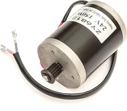 Electric Bicycle Motor 24 Volt DC 150 Watt 24v Brushed ZY6812 16T Belt Drive