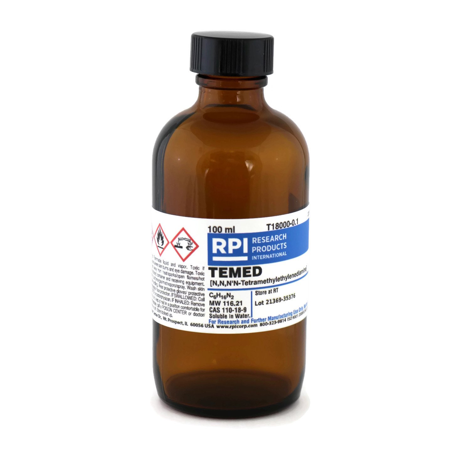 TEMED [N,N,N',N'-Tetramethylethylenediamine], 100 Milliliters